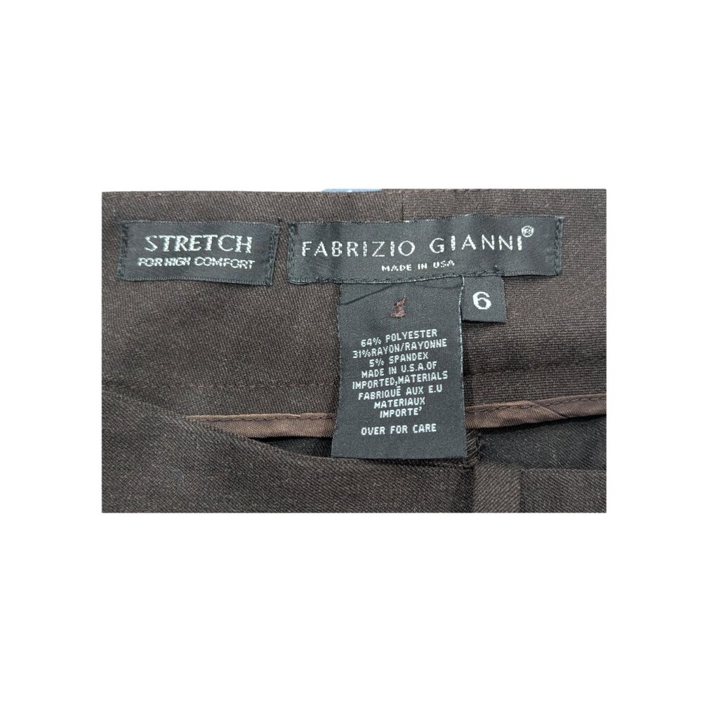 Elegant Fabrizio Gianni tailored trousers in a rich Espresso / Dark Brown tone. - Picture 4 of 5